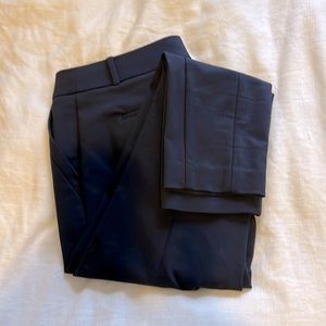 Loft marissa skinny ankle/crop pants, navy blue